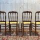 Set of 4 Napoleon III "Cathedral" chairs