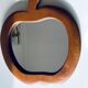 Wooden apple mirror