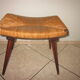 Tabouret vintage paille 1960