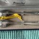 Silver-plated metal salad cutlery Argental