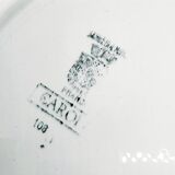 Plat creux Sarguemine Carole motif fleur
