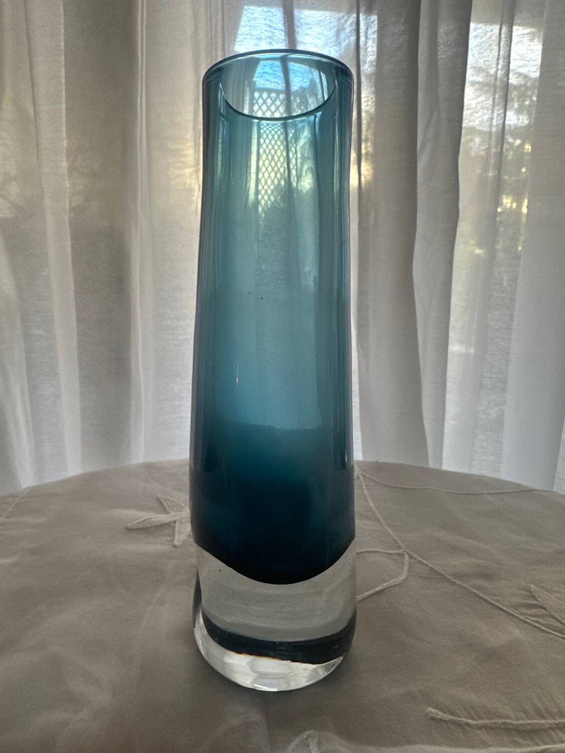 Scandinavian Design Blown Glass Vase Bo Borgstrom Vintage 1960s/1970s