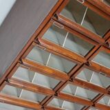 Vintage Dutch Oak / Mahogany Haberdashery Shop Cabinet, 1930s