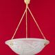 French vintage art deco 1930s pendant signed negra degue ceiling light