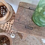 Old country farm bench in wood