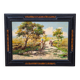 Conti: the walk / Animated landscape of elegant – Oil on canvas signed