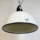 ndustrial Soviet White Enamel Pendant Lamp, 1960s