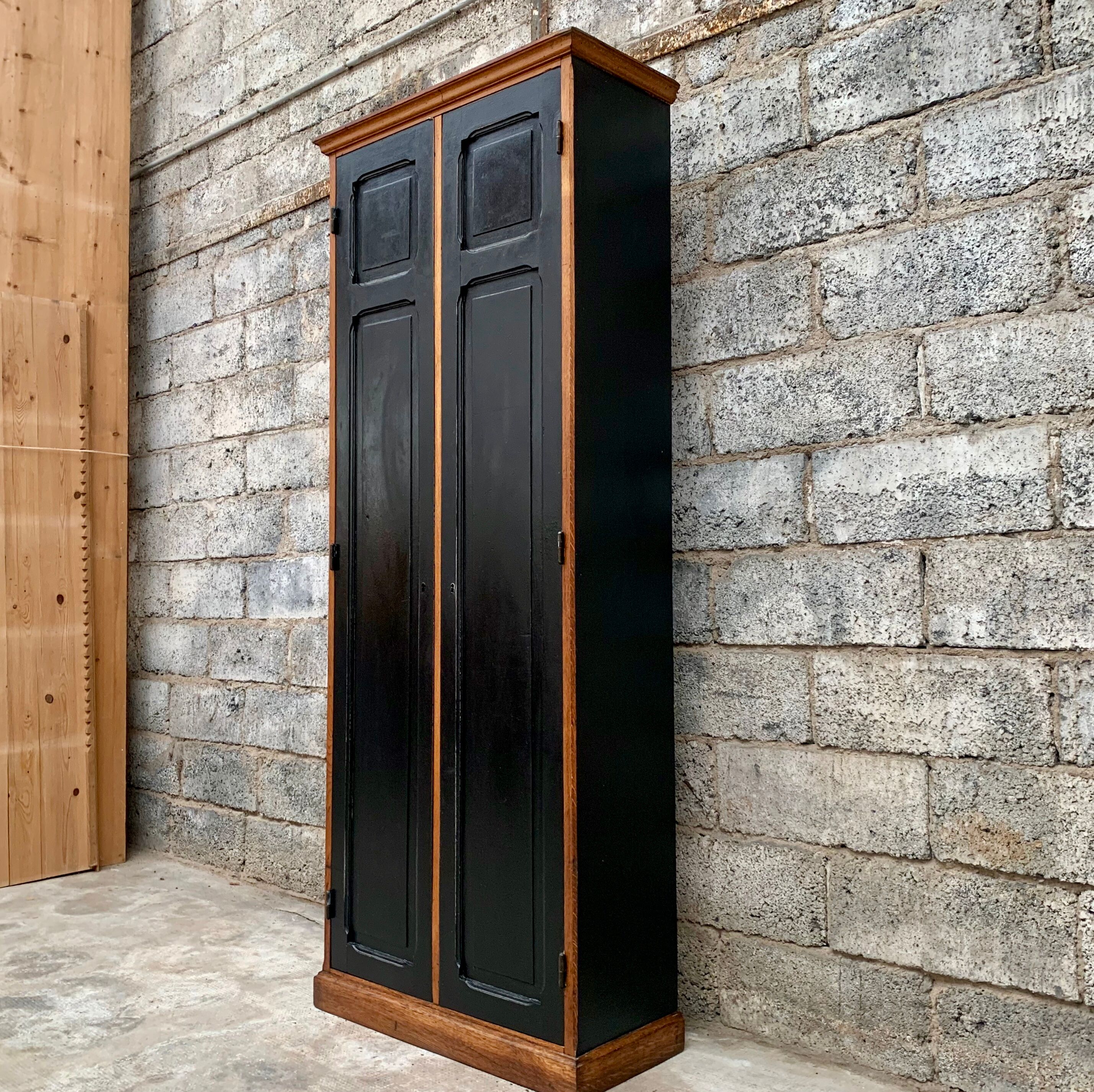 Armoire parisienne vintage à 2 portes meuble à chaussures