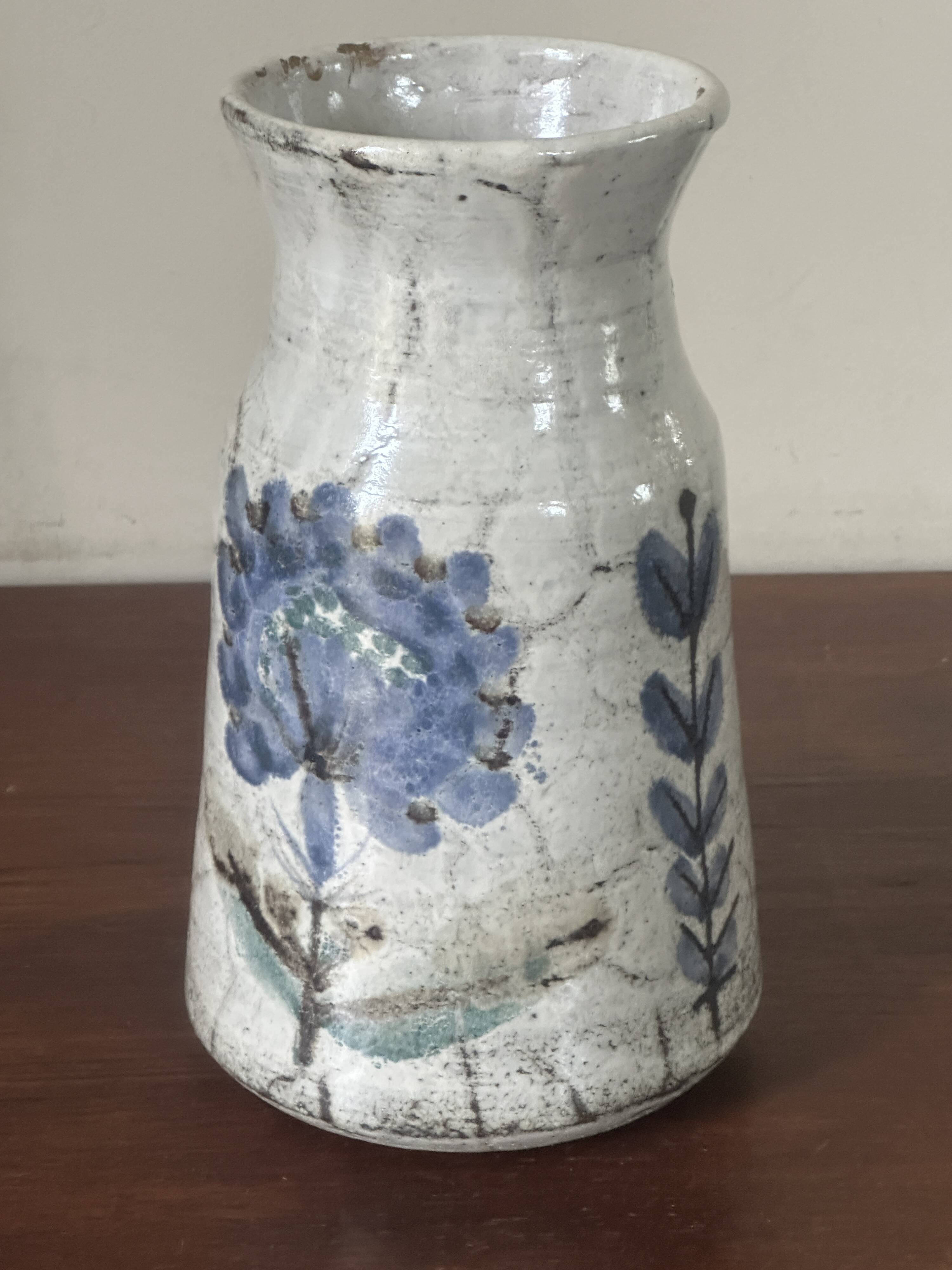 Vase céramique Gustave Raynaud vintage années 60