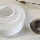 Suspension style Bauhaus globe opaline XL - années 30/40