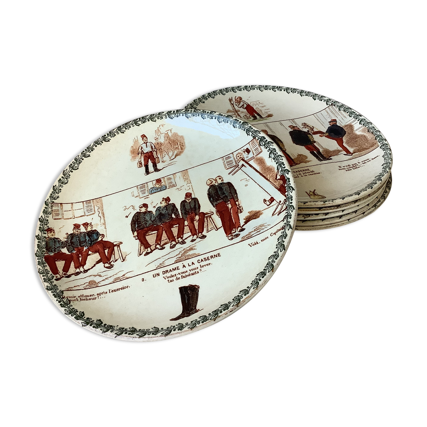 Talking plates Military Iron Land Choisy le Roi