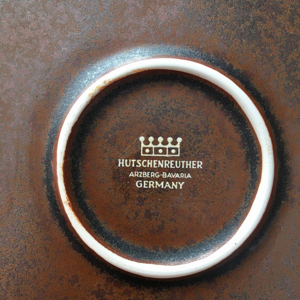 12  German dessert stoneware plates from Hutschenreuther