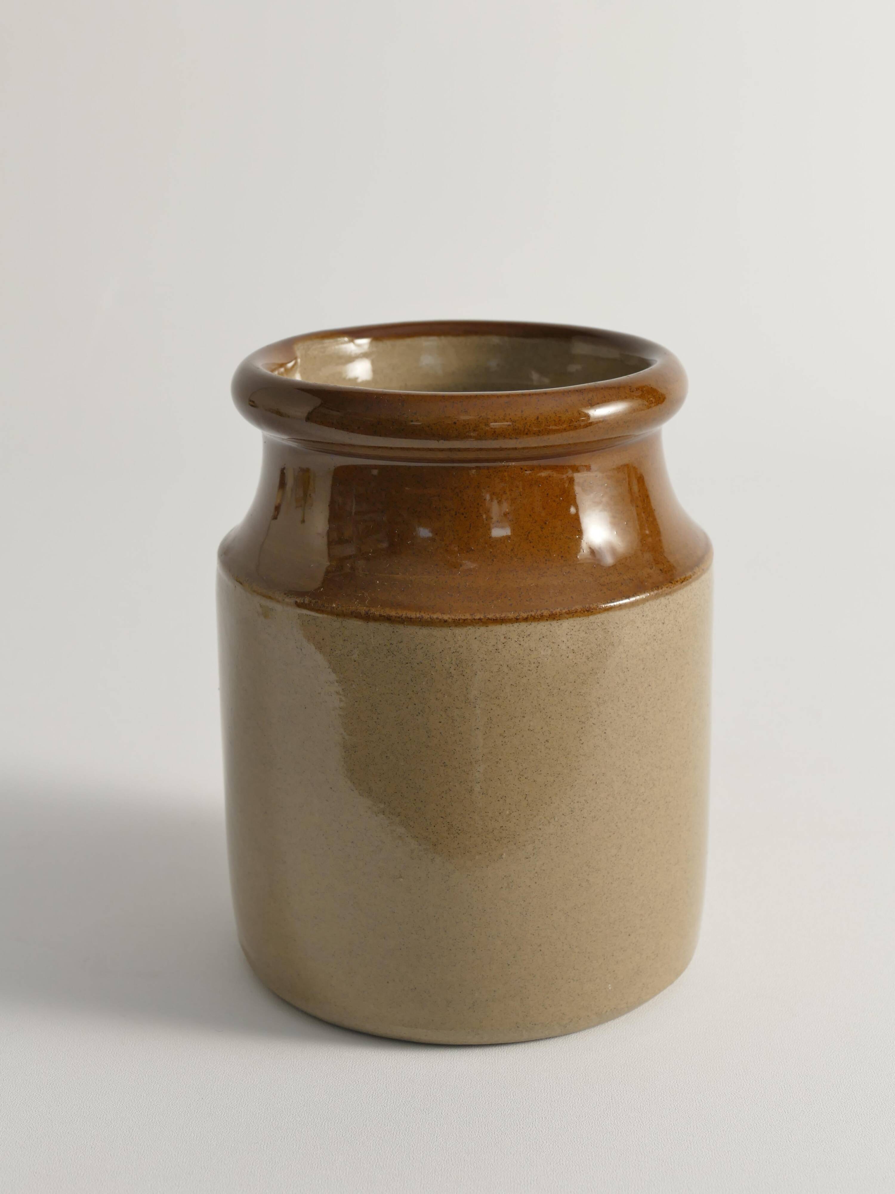 English Farmhouse Stoneware Jar by Moira, England, Late 20th Century