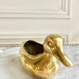 Empty solid brass duck pocket