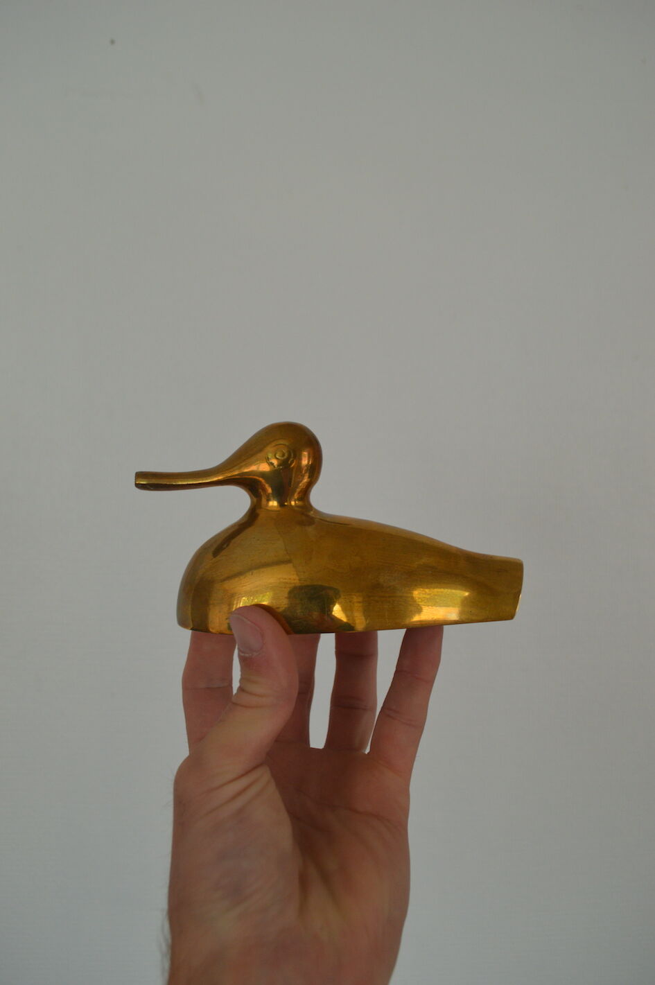 Suite of 3 brass ducks