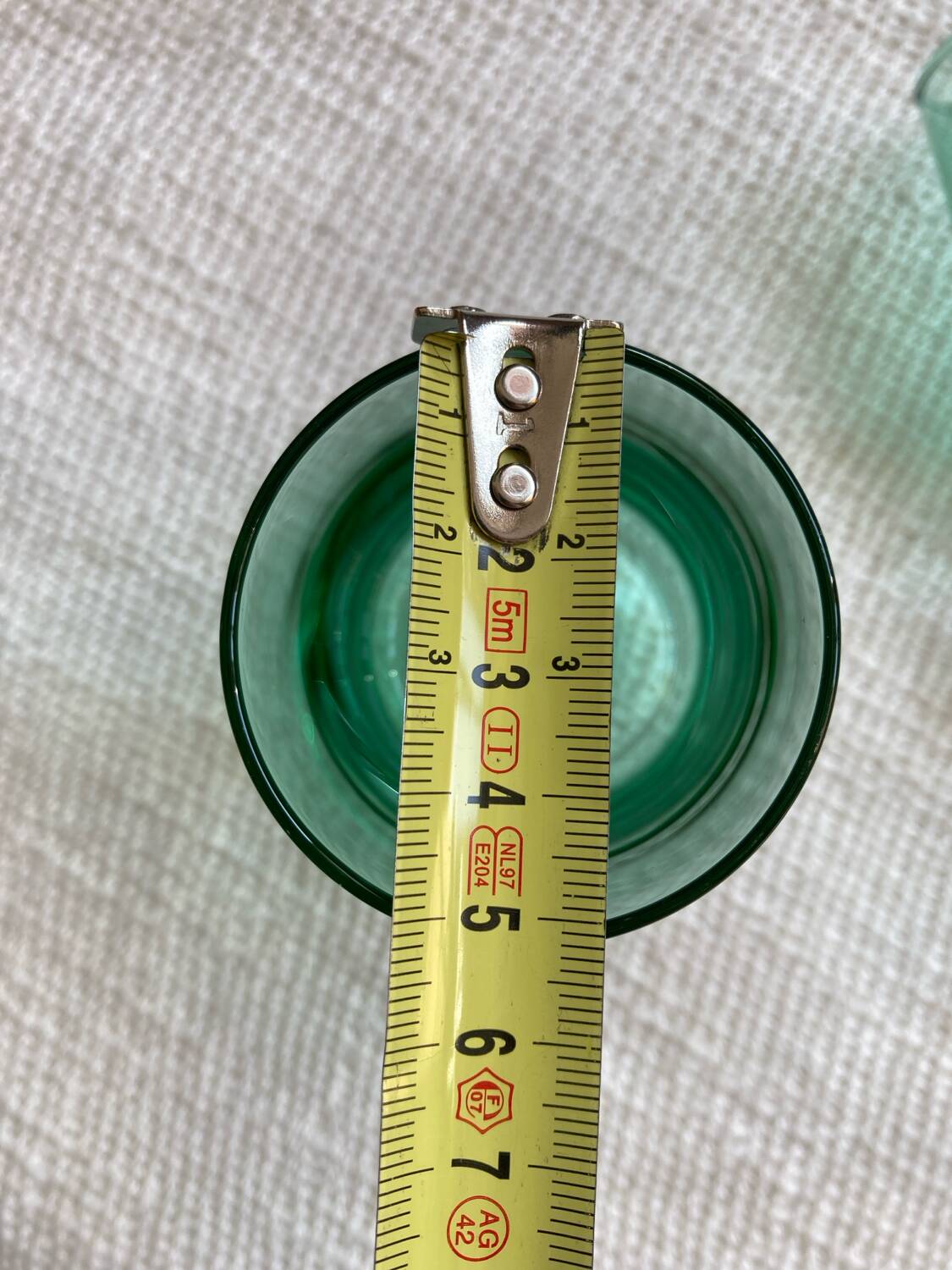 Vintage luminarc green stemware