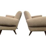 set of 2 vintage armchairs / individual armchairs / small armchairs