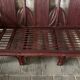 Pencil reed rattan bamboo coastal palm leaf bench sofa, Vivai del Sud 1970s