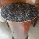 Somno Epoque Empire - Beautiful flamed mahogany - Original grey Sainte-Anne marble