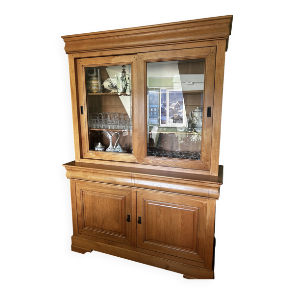 Bibliothèque vaisselier style Louis Philippe