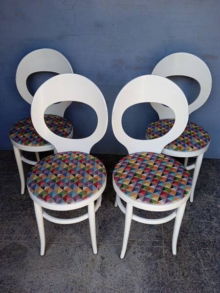 Baumann 4 chairs seagull vintage design