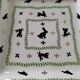 Large square dish RB Bernarda with animal decoration.