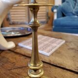 Pair of brass candle holders