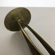 Brutalist Brass Metal Candleholder by Klaus Ullrich for Faber & Schumacher 1950s