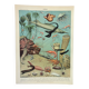 Old engraving 1898, Ocean (deep and abyss), fauna • Lithograph, Original plate