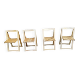 4 chaises pliantes vintage
