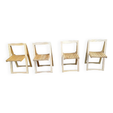 4 vintage folding chairs