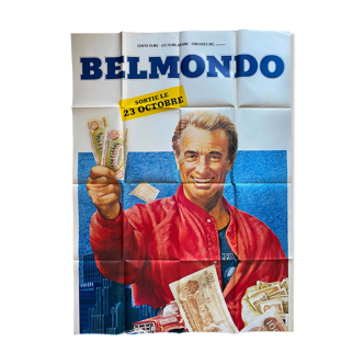 Original movie poster "Hold-Up" Jean-Paul Belmondo 120x320cm 1985