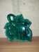 Charming ceramic dish in the shape of a leaf, signed Vallauris, in