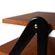 Pair of 1960s Scandinavian nightstands with black detail