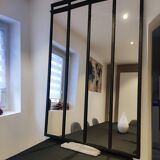 Old glass mirror completely restored