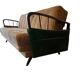 Vintage green beige sofa / sofa bed / armchair