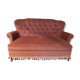 Sofa padded in old pink velvet
