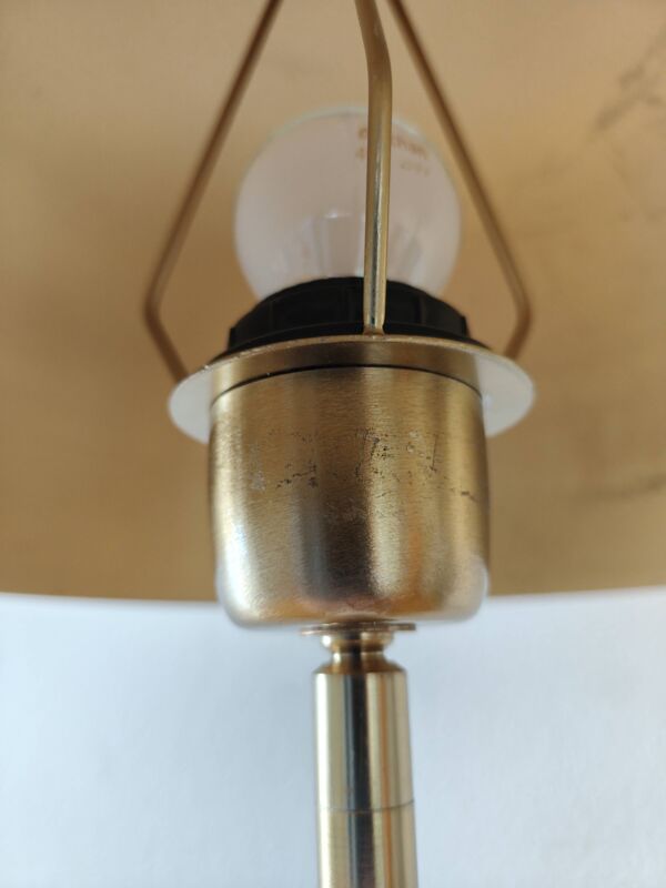 Lampe champignon dorée