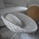 Pair of rattan basket chairs