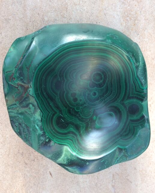 Malachite ashtray 1970s