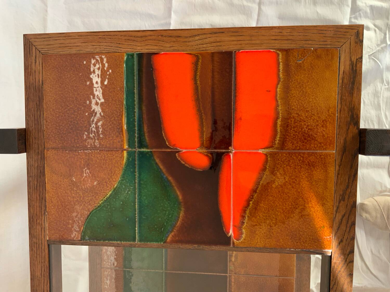 Ceramic and glass coffee table