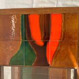 Ceramic and glass coffee table