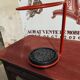 Umbrella stand and walking sticks circa 1970
