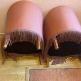 Pair of pink toad chairs