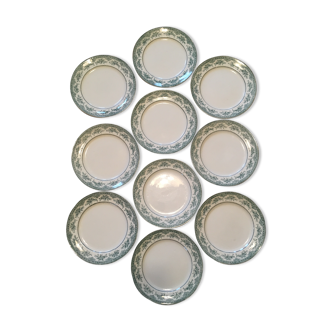 Set of flat plates Roses Mousses