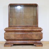 Art Deco Display Cabinet Walnut 1920s 1930s
