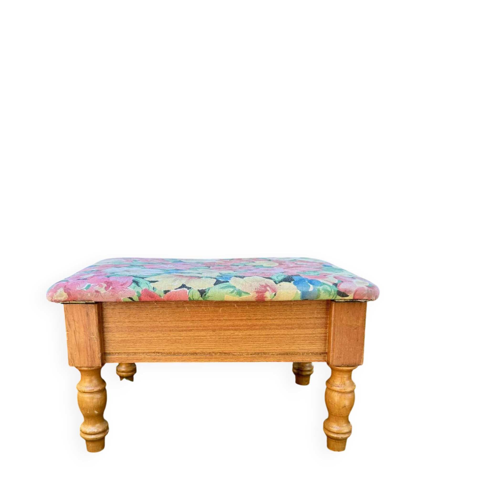 Vintage storage box footrest