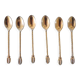 Box of 6 old teaspoons