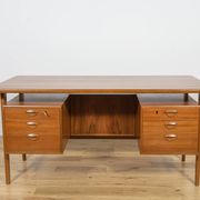 Mid-century freestanding teak desk by Kai Kristiansen for Feldballes Møbelfabrik, 1960s