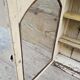 Old Burmese teak wall display case